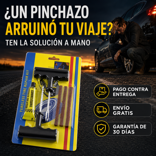 Kit Para Reparacion De Neumaticos Llanta