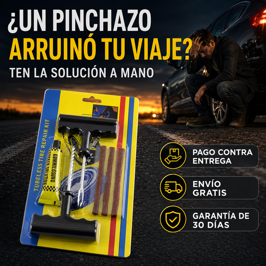 Kit Para Reparacion De Neumaticos Llanta