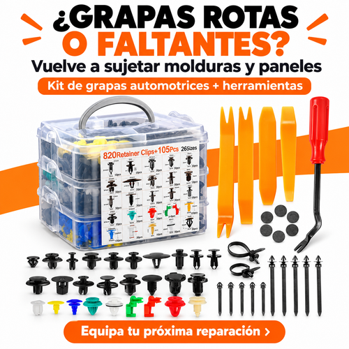 Kit Prémium de Grapas Automotrices + Herramientas