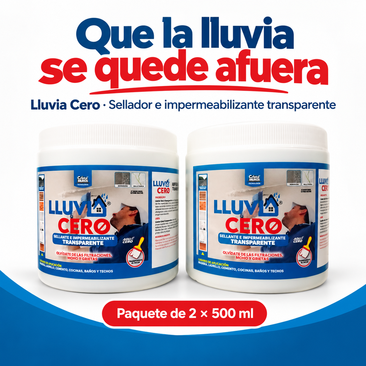 Lluvia Cero Paquete 2 x 500 ml